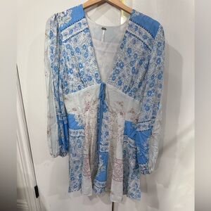 Free People Swing Dress in Floral Pattern, Size Small